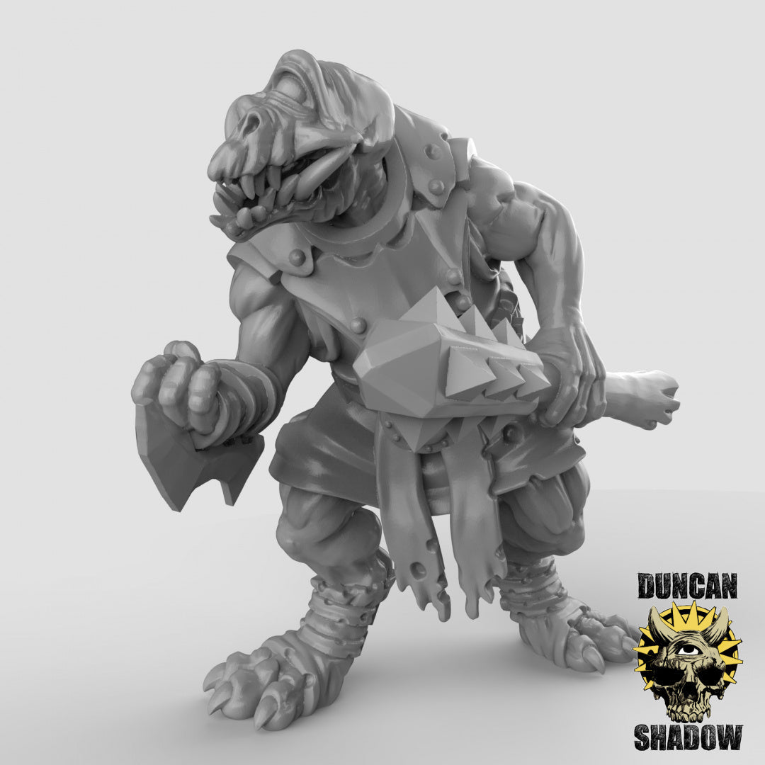 Cyclops Trolls Miniature | A - Tabletop RPG & D&D miniature. Perfect for wargaming & collectors