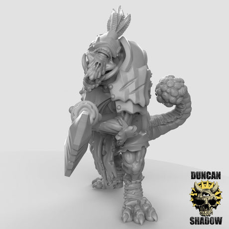 Cyclops Trolls with polarm Miniature | C - Tabletop RPG & D&D miniature. Perfect for wargaming & collectors