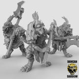 Cyclops Trolls with polarm Miniature | Set of 3 - Tabletop RPG & D&D miniature. Perfect for wargaming & collectors
