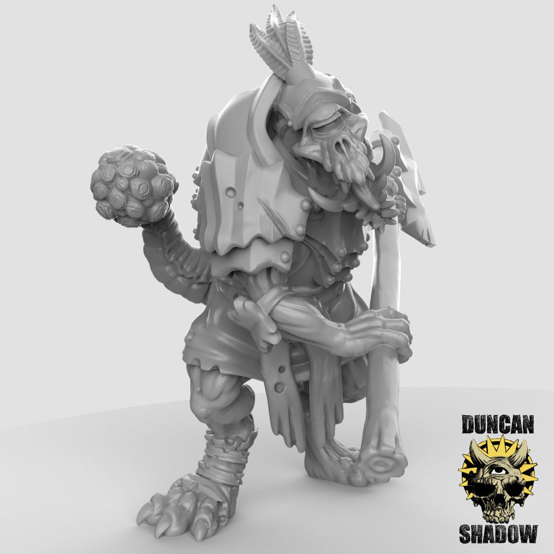 Cyclops Trolls with polarm Miniature | Set of 3 - Tabletop RPG & D&D miniature. Perfect for wargaming & collectors