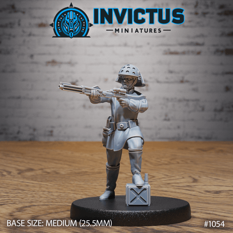 Dark Division Command Squad Miniature | C - Tabletop RPG & D&D miniature. Perfect for wargaming & collectors