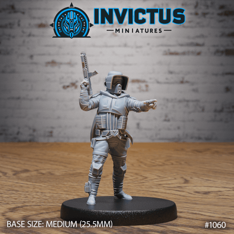 Dark Division Elite Squad Miniature | C - Tabletop RPG & D&D miniature. Perfect for wargaming & collectors