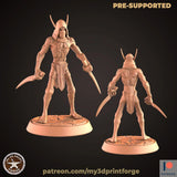 Dark Elves Miniature | A - Tabletop RPG & D&D miniature. Perfect for wargaming & collectors