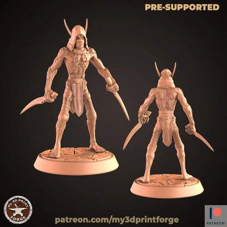 Dark Elves Miniature | A - Tabletop RPG & D&D miniature. Perfect for wargaming & collectors