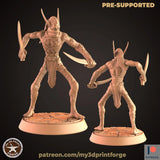 Dark Elves Miniature | B - Tabletop RPG & D&D miniature. Perfect for wargaming & collectors