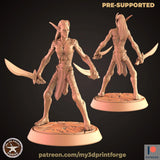 Dark Elves Miniature | D - Tabletop RPG & D&D miniature. Perfect for wargaming & collectors