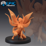 Dark Fairy Miniature | A - Tabletop RPG & D&D miniature. Perfect for wargaming & collectors