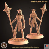 Darkelf Wizard Miniature | A - Tabletop RPG & D&D miniature. Perfect for wargaming & collectors