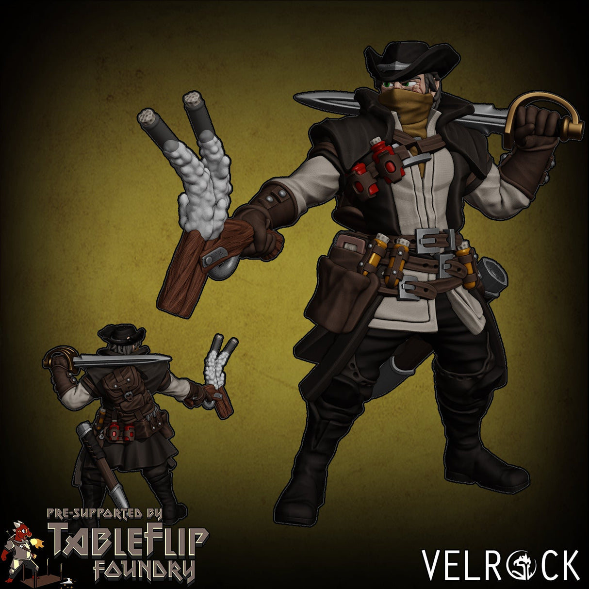 Dead Wars Heroes Player Miniature | D - Tabletop RPG & D&D miniature. Perfect for wargaming & collectors