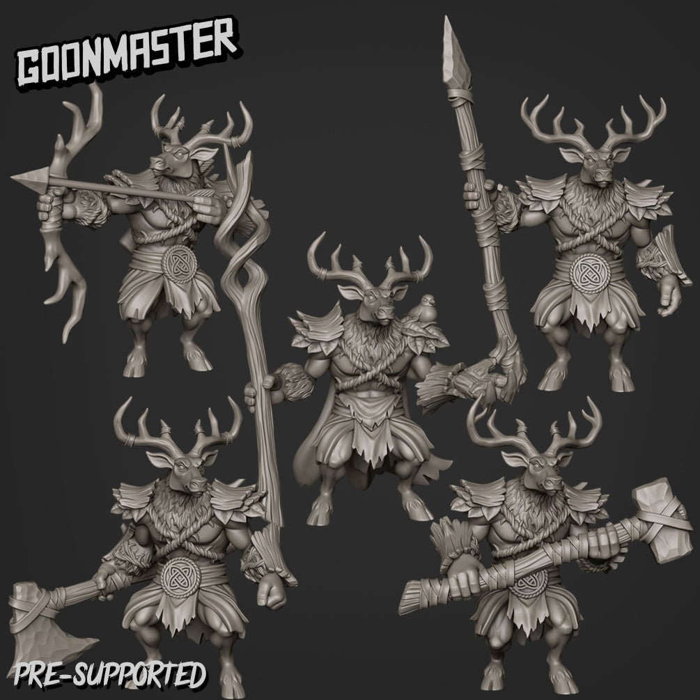 Dear Folk Miniature | Set of 5 - Tabletop RPG & D&D miniature. Perfect for wargaming & collectors
