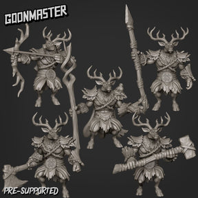 Dear Folk Miniature | Set of 5 - Tabletop RPG & D&D miniature. Perfect for wargaming & collectors