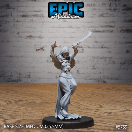 Death Assassin Miniature | A - Tabletop RPG & D&D miniature. Perfect for wargaming & collectors