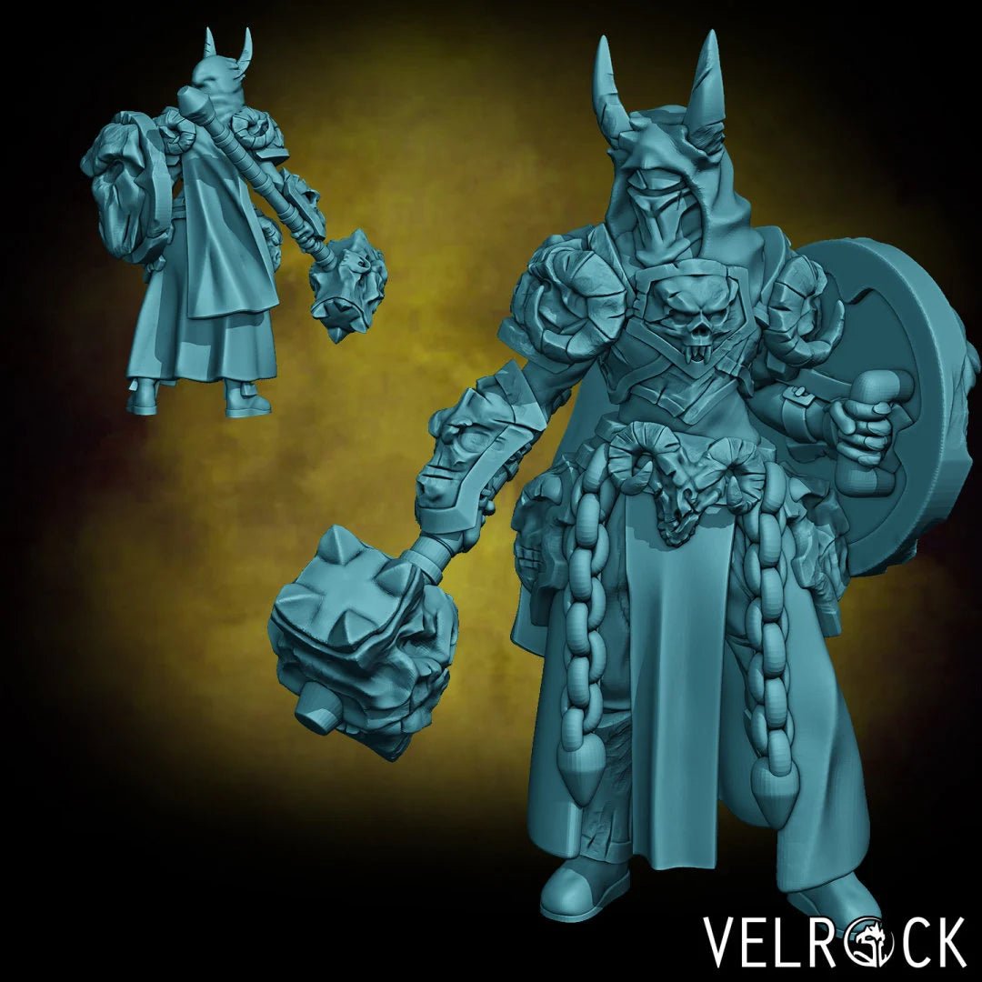 Death Knight Miniature squad | E - Tabletop RPG & D&D miniature. Perfect for wargaming & collectors