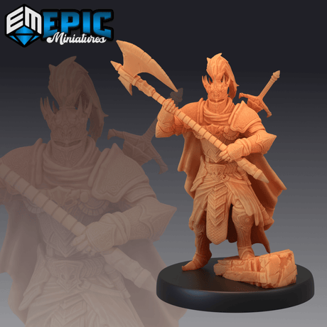Death Knight Miniature set | B - Tabletop RPG & D&D miniature. Perfect for wargaming & collectors