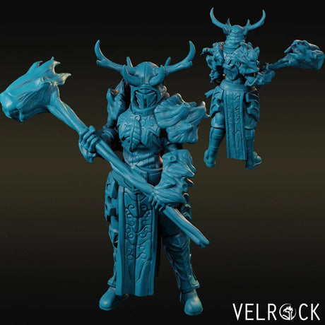 Death Knight Druid Miniature | H - Tabletop RPG & D&D miniature. Perfect for wargaming & collectors