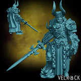 Death Knight Miniature squad | G - Tabletop RPG & D&D miniature. Perfect for wargaming & collectors