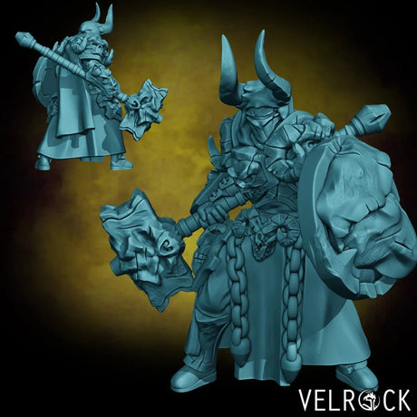 Death Knight Miniature squad | C - Tabletop RPG & D&D miniature. Perfect for wargaming & collectors