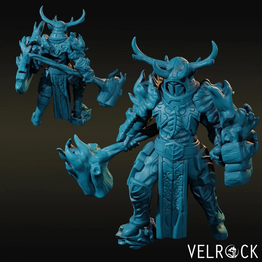Death Knight Druid Miniature | C - Tabletop RPG & D&D miniature. Perfect for wargaming & collectors