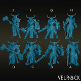Death Knight Druid Miniature | Set of 8 - Tabletop RPG & D&D miniature. Perfect for wargaming & collectors