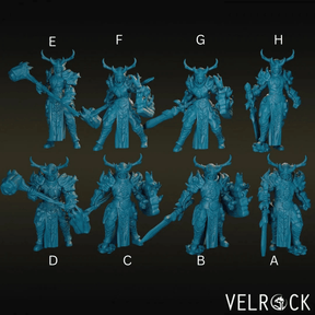 Death Knight Druid Miniature | Set of 8 - Tabletop RPG & D&D miniature. Perfect for wargaming & collectors