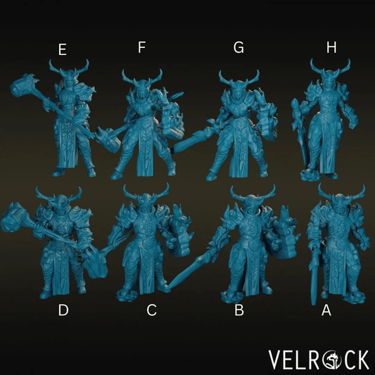 Death Knight Miniature - Set of 8 - 28mm