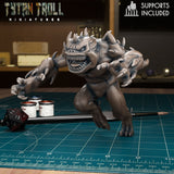 Death Slaad Miniature | B - Tabletop RPG & D&D miniature. Perfect for wargaming & collectors
