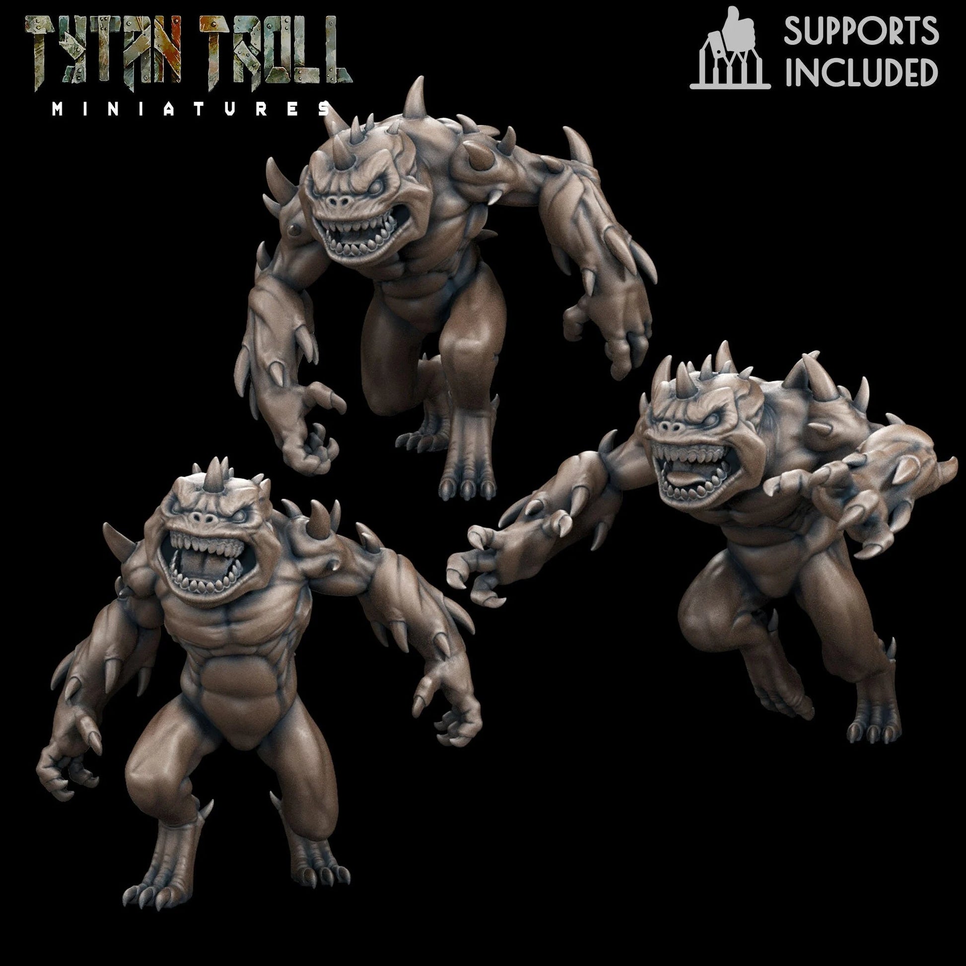 Death Slaad Miniature - Set of 3 - 28mm