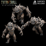 Death Slaad Miniature | Set of 3 - Tabletop RPG & D&D miniature. Perfect for wargaming & collectors