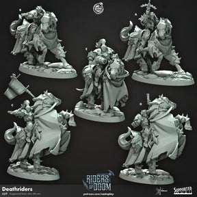 Deathriders, Riders of Doom Miniature | A - Tabletop RPG & D&D miniature. Perfect for wargaming & collectors