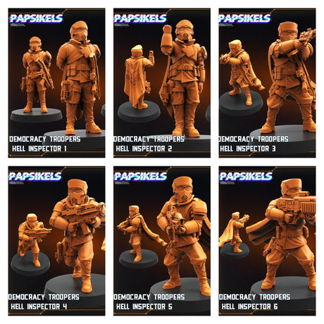 Democracy Troopers | All the Troopers! - Tabletop RPG & D&D miniature. Perfect for wargaming & collectors
