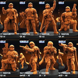 Democracy Troopers Helljumper Miniature | Full Set All Models - Tabletop RPG & D&D miniature. Perfect for wargaming & collectors