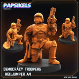 Democracy Troopers Helljumper Miniature | Helljumper 4 - Tabletop RPG & D&D miniature. Perfect for wargaming & collectors