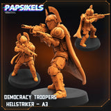 Democracy Troopers Hellstriker Miniature | Hellstriker 3 - Tabletop RPG & D&D miniature. Perfect for wargaming & collectors