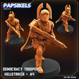 Democracy Troopers Hellstriker Miniature | Hellstriker 4 - Tabletop RPG & D&D miniature. Perfect for wargaming & collectors