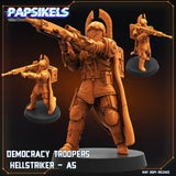 Democracy Troopers Hellstriker Miniature | Hellstriker 5 - Tabletop RPG & D&D miniature. Perfect for wargaming & collectors