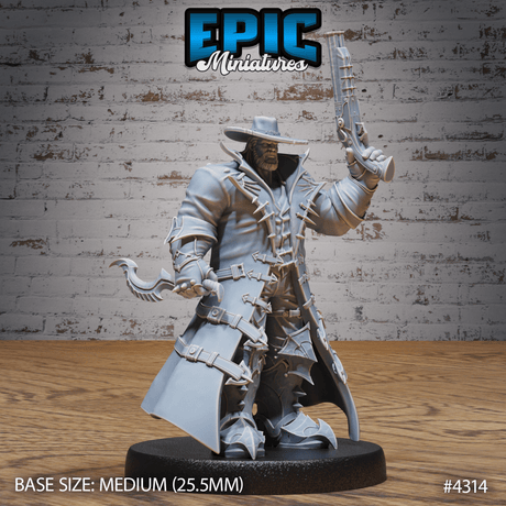 Demon Hunter Miniature | C - Tabletop RPG & D&D miniature. Perfect for wargaming & collectors