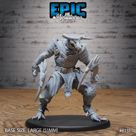 Demon Knight Miniature | C - Tabletop RPG & D&D miniature. Perfect for wargaming & collectors