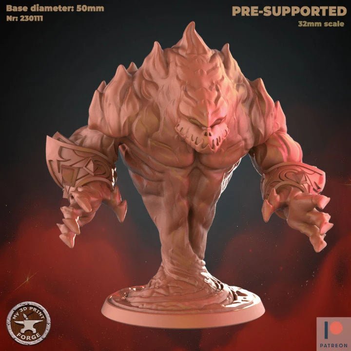 Demon Snakes Miniature | F - Tabletop RPG & D&D miniature. Perfect for wargaming & collectors