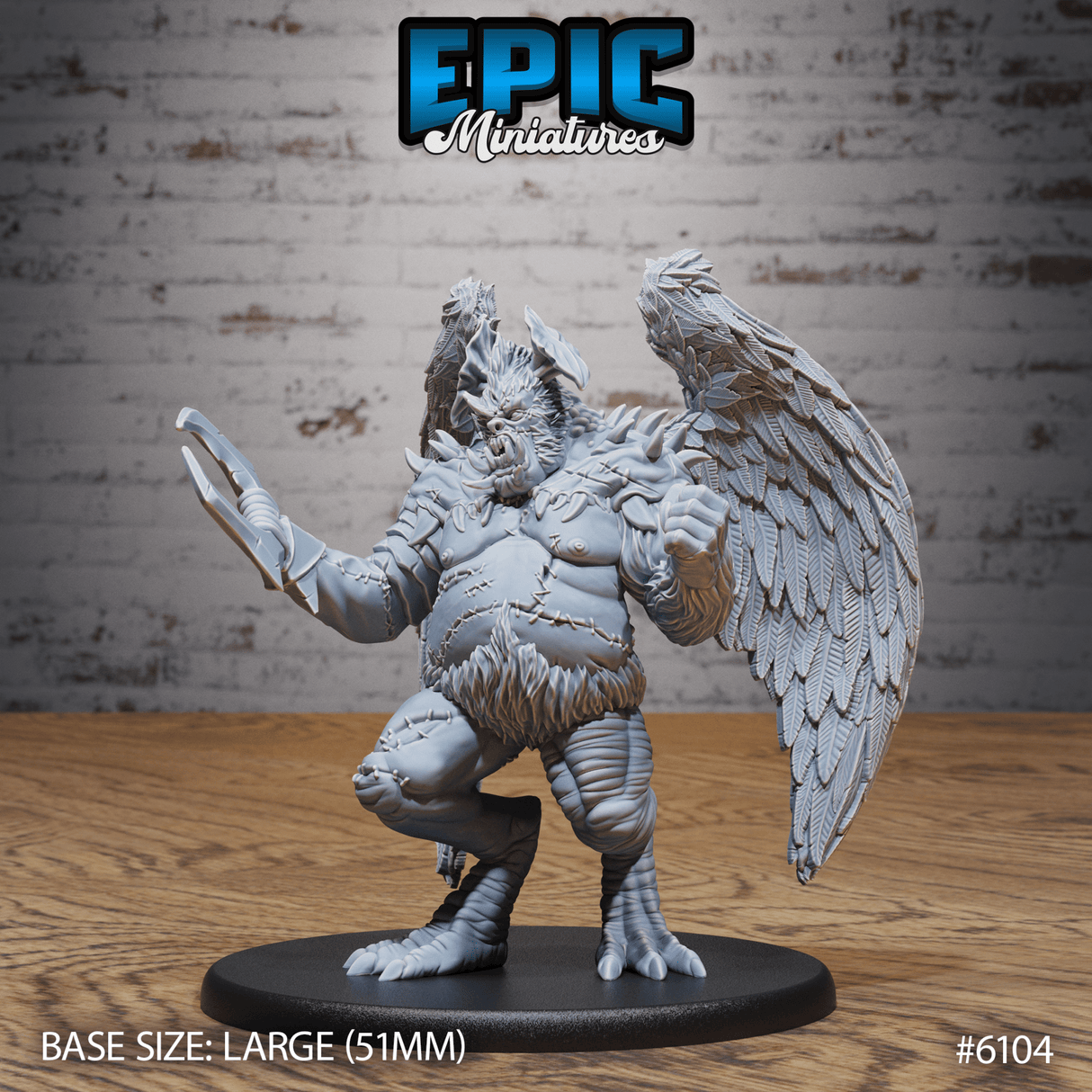 Demonflesh Golem Miniature | A - Tabletop RPG & D&D miniature. Perfect for wargaming & collectors
