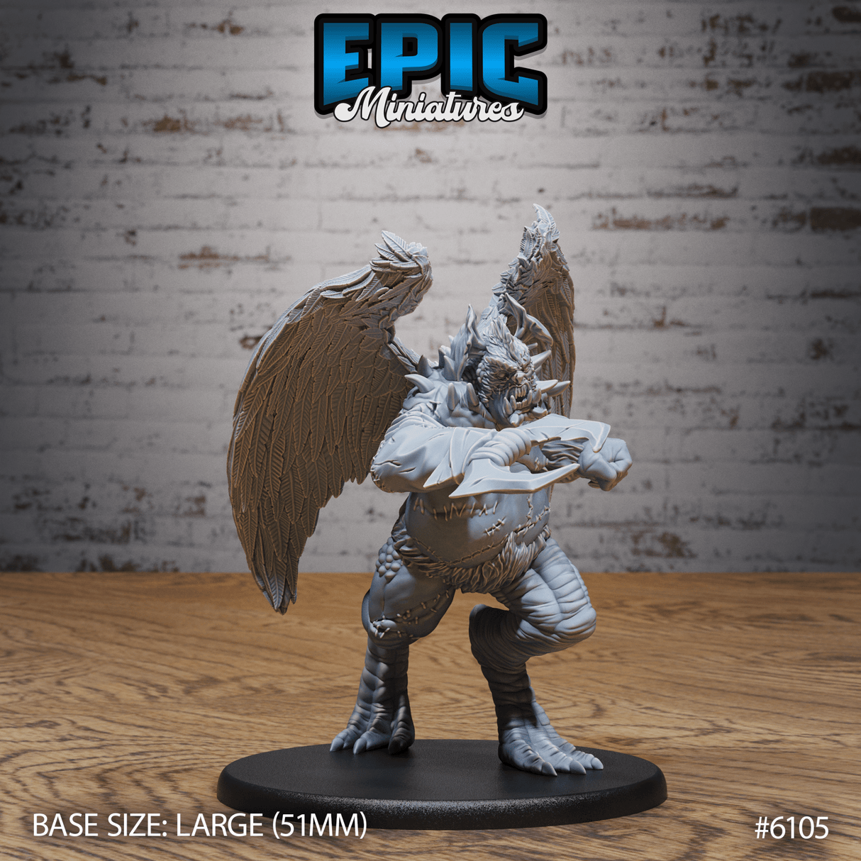 Demonflesh Golem Miniature | B - Tabletop RPG & D&D miniature. Perfect for wargaming & collectors