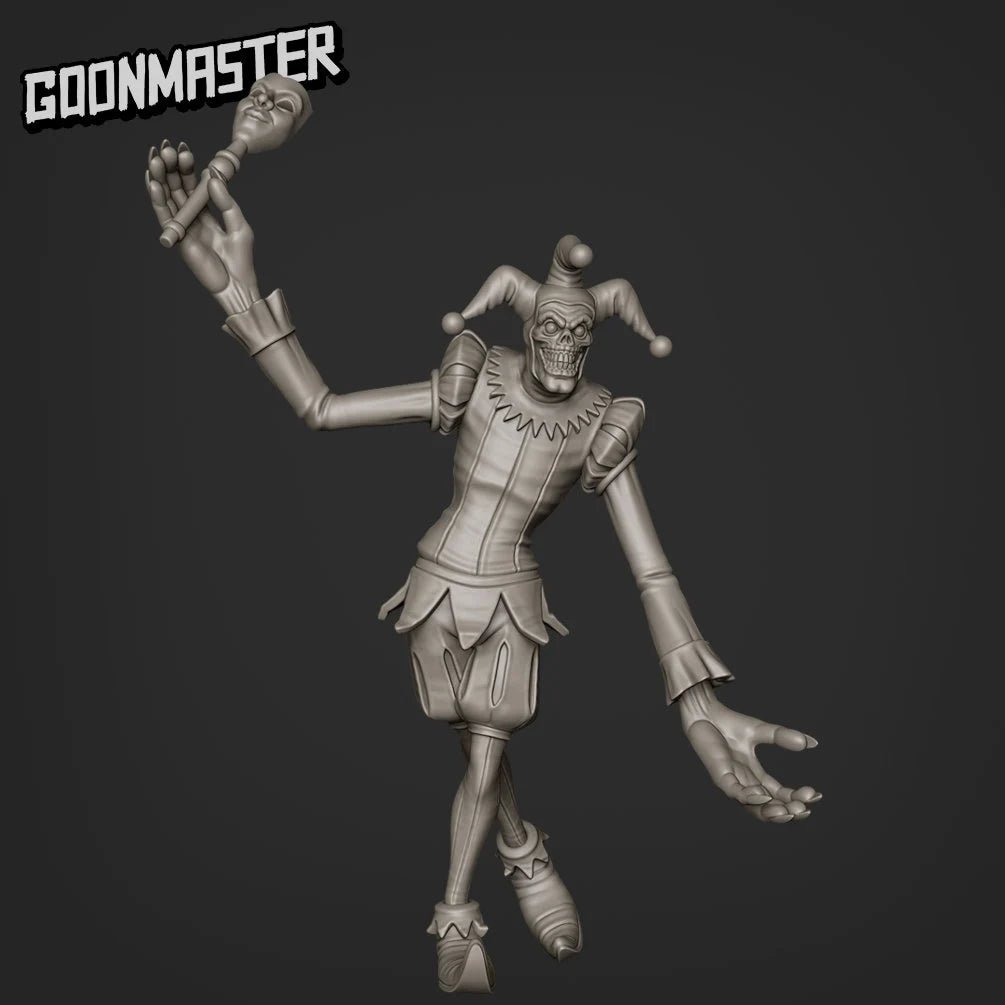 Demonic Clown Miniature | B - Tabletop RPG & D&D miniature. Perfect for wargaming & collectors