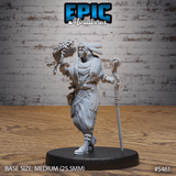 Desert Druid Miniature | A - Tabletop RPG & D&D miniature. Perfect for wargaming & collectors