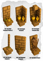 Desert Tiles Tall Treasure Details Pack (ET 142 to ET 147) | Set of 6 - Tabletop RPG & D&D miniature. Perfect for wargaming & collectors