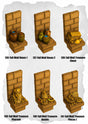 Desert Tiles Tall Treasure Wall Pack (ET 136 to ET 141) | Set of 6 - Tabletop RPG & D&D miniature. Perfect for wargaming & collectors