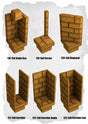 Desert Tiles Tall Wall & Corridor Pack (ET 118 to ET 123) | Set of 6 - Tabletop RPG & D&D miniature. Perfect for wargaming & collectors