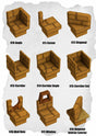 Desert Tiles Wall Details Pack (ET 010 to ET 018) | Set of 9 - Tabletop RPG & D&D miniature. Perfect for wargaming & collectors
