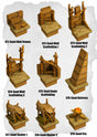 Desert Tiles Wall Stones & Shelters Pack (ET 071 to ET 079) | Set of 9 - Tabletop RPG & D&D miniature. Perfect for wargaming & collectors