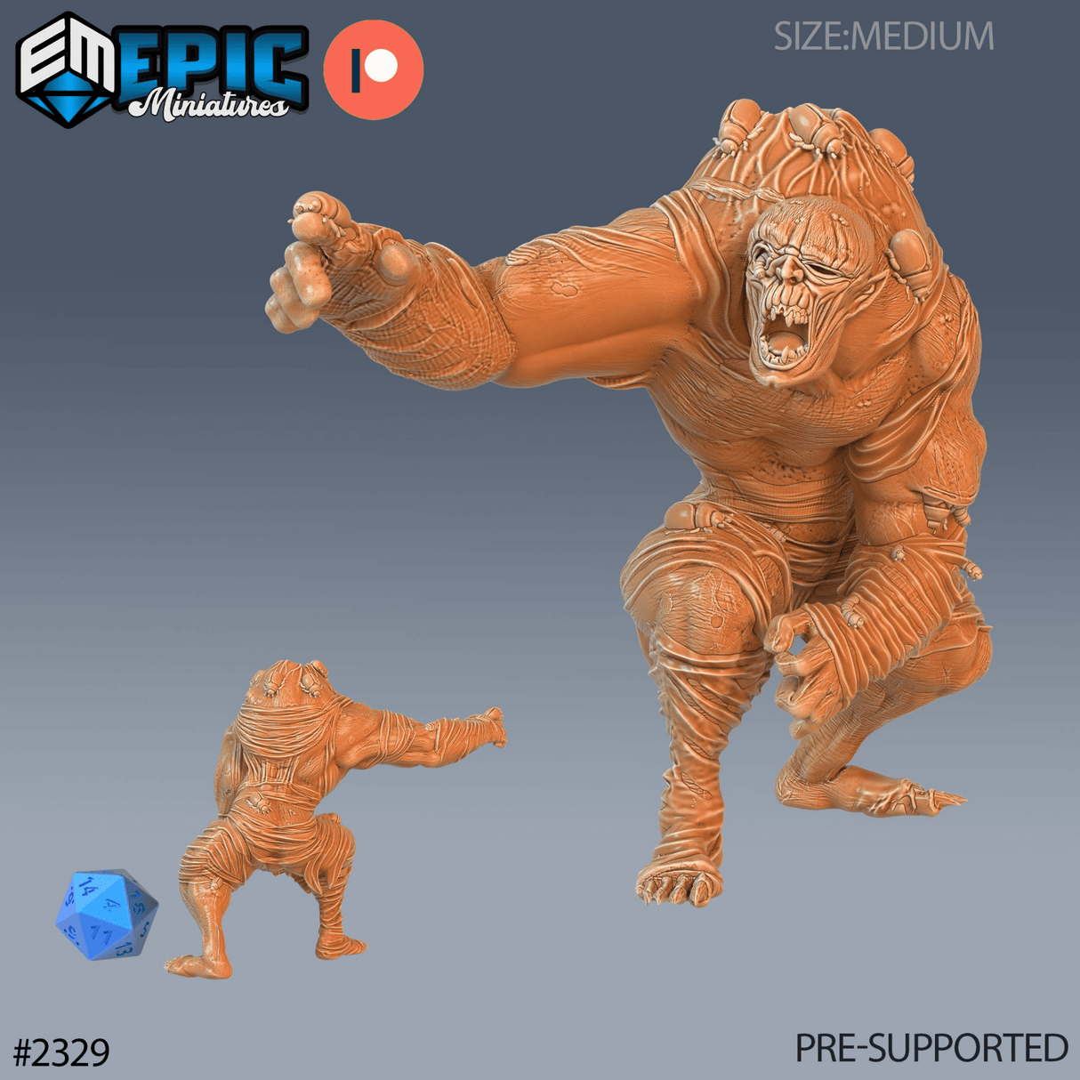 Desert Zombie Miniature | B - Tabletop RPG & D&D miniature. Perfect for wargaming & collectors