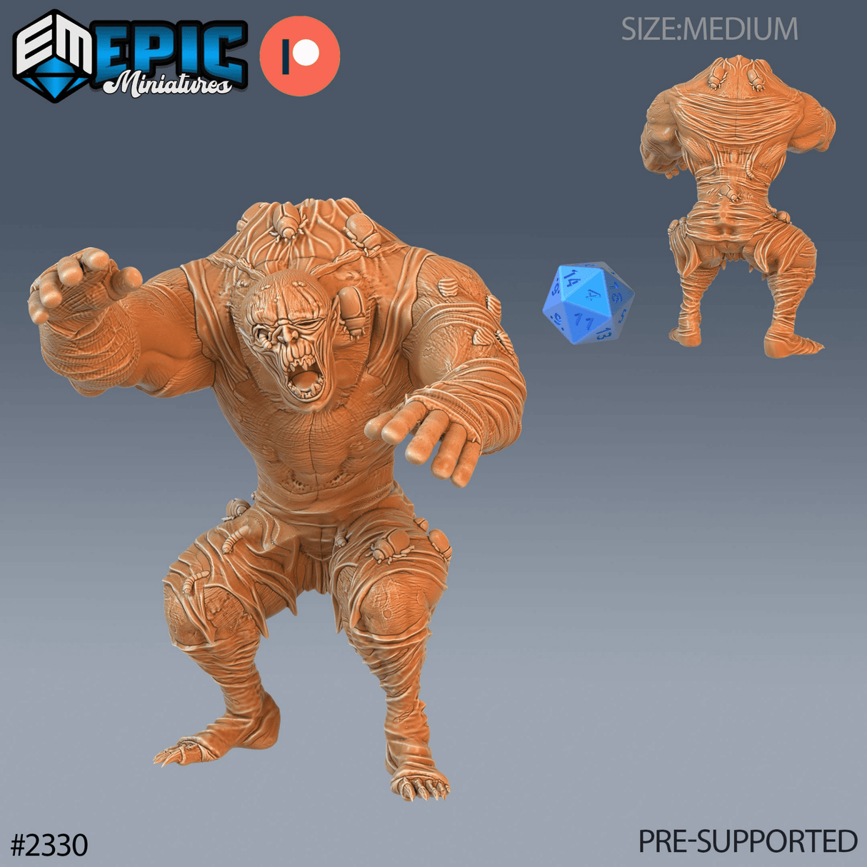 Desert Zombie Miniature | C - Tabletop RPG & D&D miniature. Perfect for wargaming & collectors
