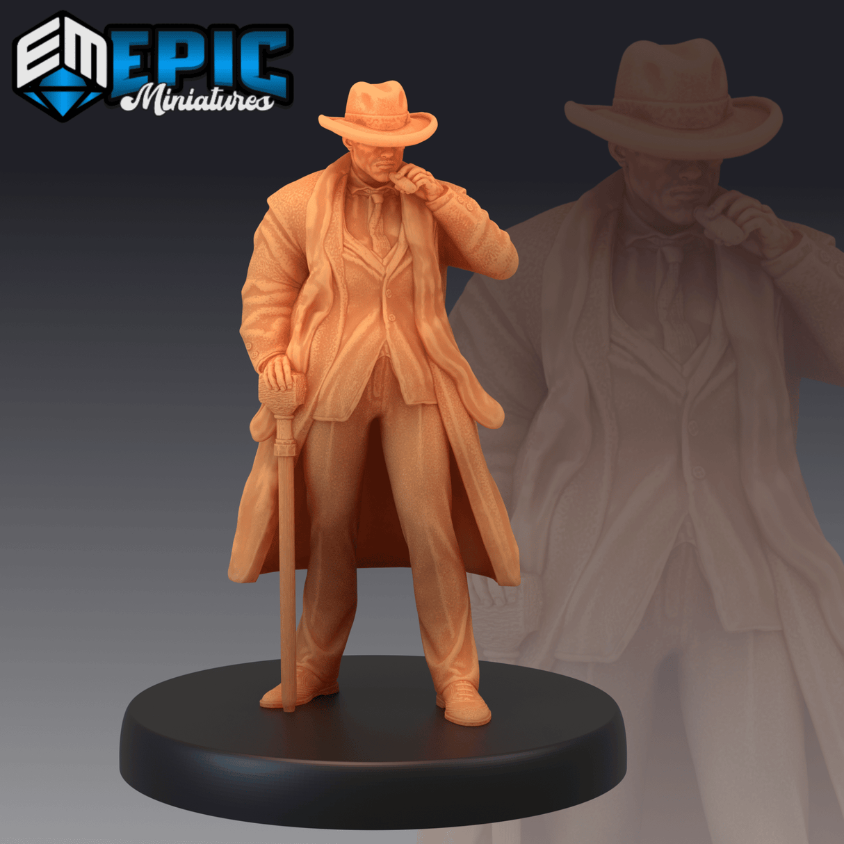 Detective Human Miniature | A - Tabletop RPG & D&D miniature. Perfect for wargaming & collectors